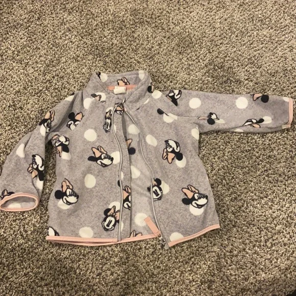 H&M Jackets Coats Disney Minnie Mouse Hm Light Fleece Jacket